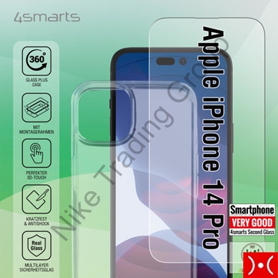Custodia in TPU+X-Pro Glass iPhone 14 Pro 4Smarts