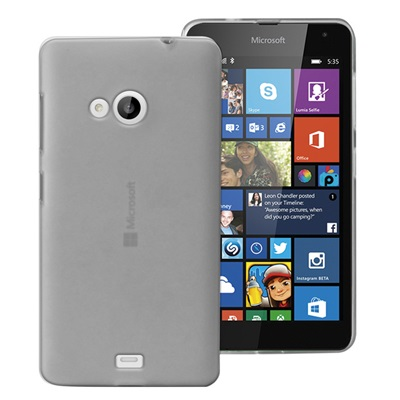 Cover Gel Protection + White Microsoft Lumia 535
