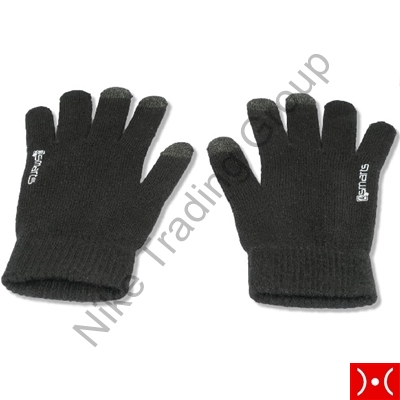 Winter Gloves Touch Unisex Size M / L black