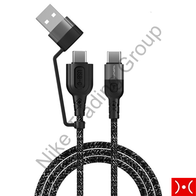 USB-A+USB-C to USB-C Cable Combo