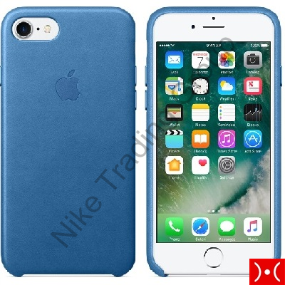 Apple iPhone7 Plus Leder Case (meerblau)