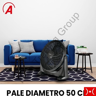 Ardes Ventilatore terra ciclonico 50cm 5 pale 50W