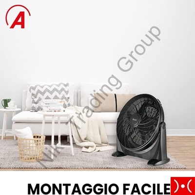 Ardes Ventilatore terra ciclonico 50cm 5 pale 50W