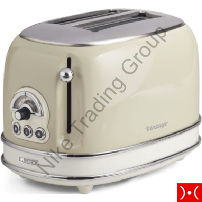 Ariete Vintage Toaster - 2 Slices of bread Beige