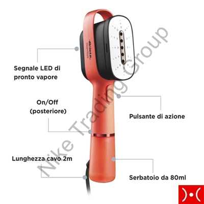 Ariete Stiratore verticale portatile orange