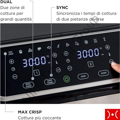 Friggitrice ad aria doppia Metal 9 Lt. Ariete