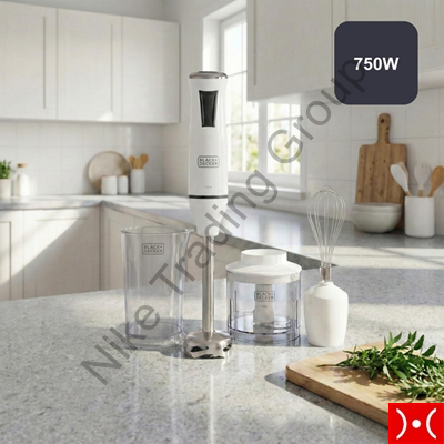 Black+Decker Frullatore immersione 750W +accessori
