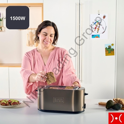Black+Decker Tostafette in acciaio 1500W