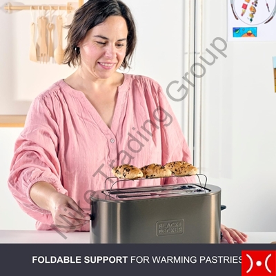 Black+Decker Tostafette in acciaio 1500W