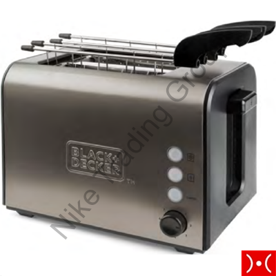 Black+Decker Toaster with steel pliers 900W