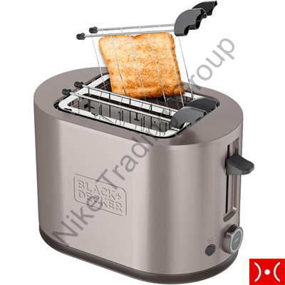 Black+Decker Toaster with steel pliers 900W