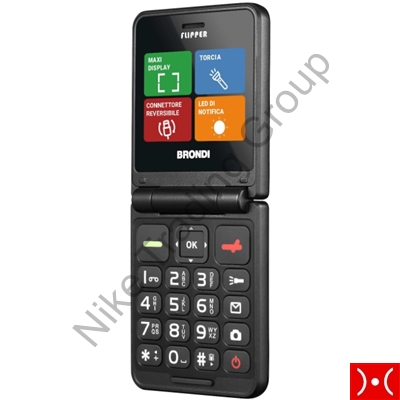 Brondi Feature Phone Flipper Nero Metal