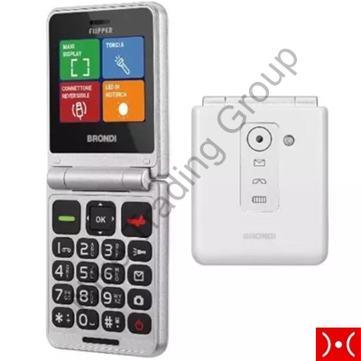 Brondi Feature Phone Flipper White Metal