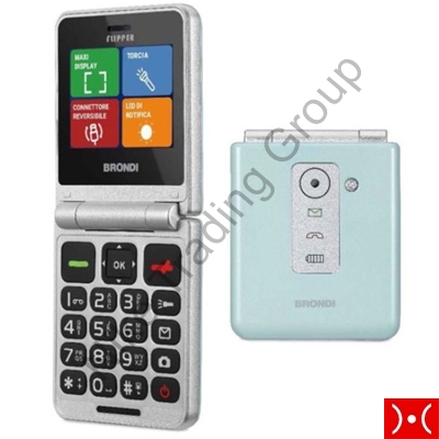 Brondi Feature Phone Flipper Green Water Metal