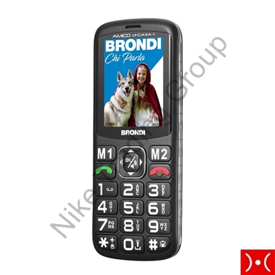 Brondi Easy Phone Amico di Casa + Nero