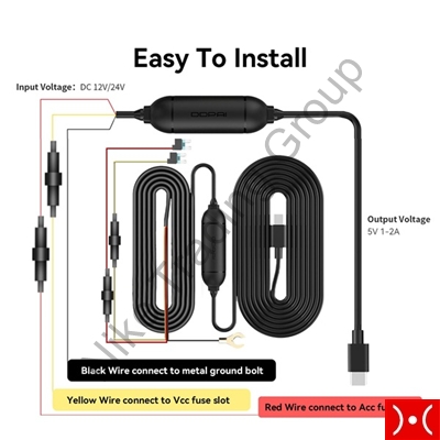 DDPAI Parcking Hardwire Kit per Mini2X e N5 Dual