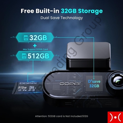 DDPAI Dash Camera N5 Dual 2026 4K 32GB