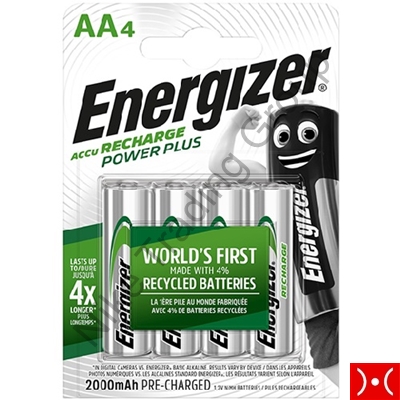 ENERGIZER Batteria Ricaricabile Power Plus AA 4Pz.