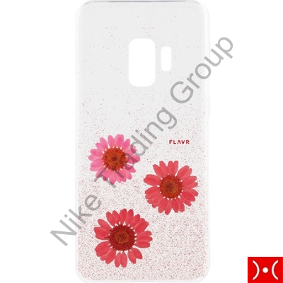 FLAVR iPlate Real Flower Gloria for Galaxy S9 pink