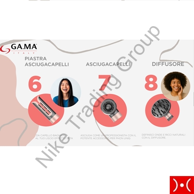 Gama Phon Multistyler Uniq Aura 8 Accessori 1500W