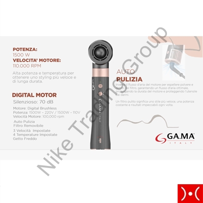 Gama Phon Multistyler Uniq Aura 8 Accessori 1500W