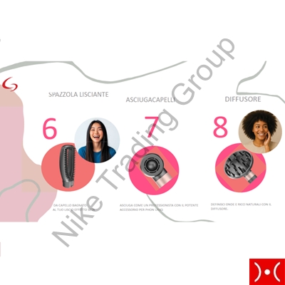 Gama Phon Multistyler Uniq Flow 6 Accessori 1550W