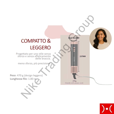 Gama Phon Multistyler Uniq Flow 6 Accessori 1550W