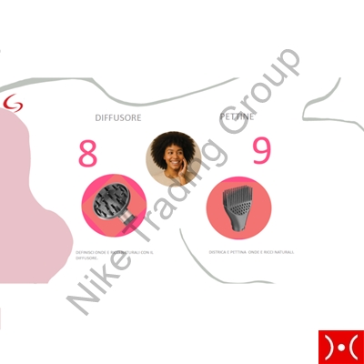 Gama Phon Multistyler Uniq Flow 9 Accessori 1550W