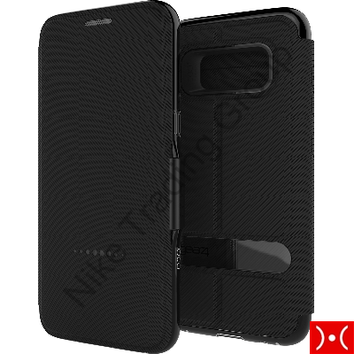 GEAR4 D3O Book Cover Oxford Black Galaxy S8 Plus