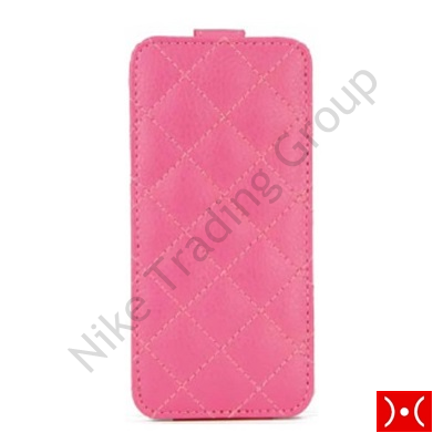 Flip Cover Vert. Trapuntata Pink Gecko Iphone Se