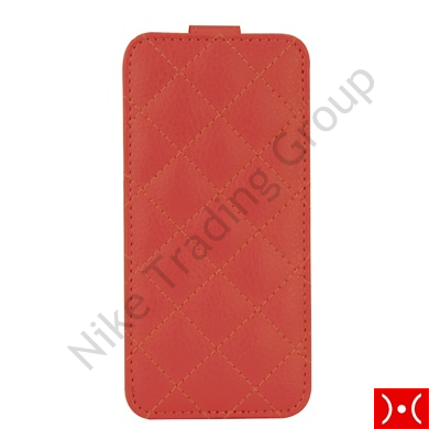 Flip Cover Vert. Trapuntata Red Gecko Iphone Se