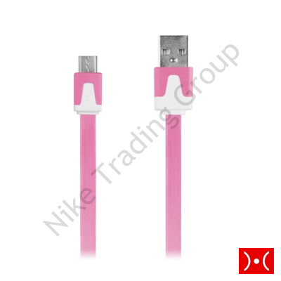 Cavo Dati Microusb Iessential - Cavo Piatto Pink