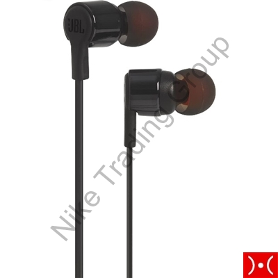 Auricolare con cavo piatto JBL Black T210