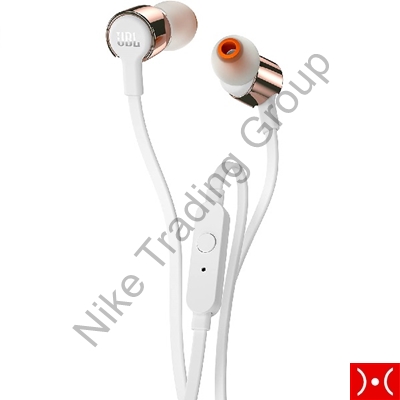 Auricolare con cavo piatto JBL Rose Gold T210