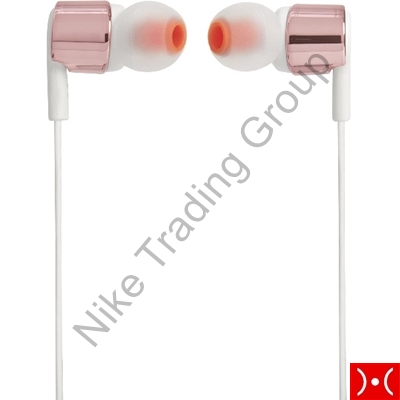 Auricolare con cavo piatto JBL Rose Gold T210