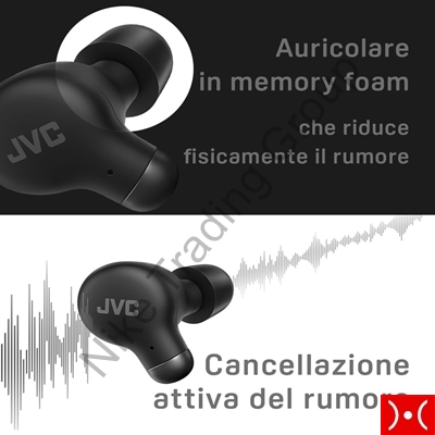 Auricolare Noise Cancellin True Wireless Black JVC