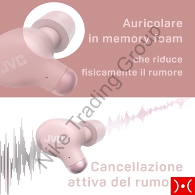 Auricolare Noise Cancellin True Wireless Pink JVC