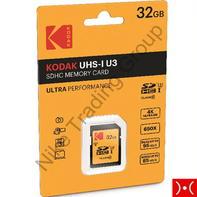 Kodak SDHC 32GB Class10 U3 w/adapter 4K