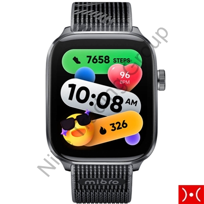 Mibro Smartwatch FIT Black 2 cinturini