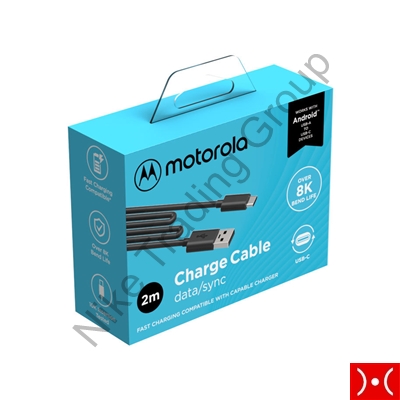 Motorola Cavo Dati USB-A a USB-C 2 metri Black