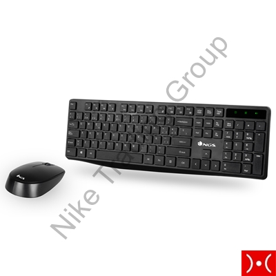 NGS Kit tastiera e mouse wireless da 2,4 GHz