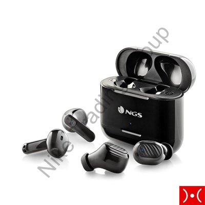 NGS Set 2 Paia Auricolari BT True Wireless Black