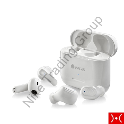 NGS Set 2 Paia Auricolari BT True Wireless White