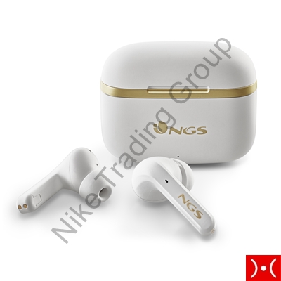 NGS Auricolare BT True Wireless White Canc. Rumore