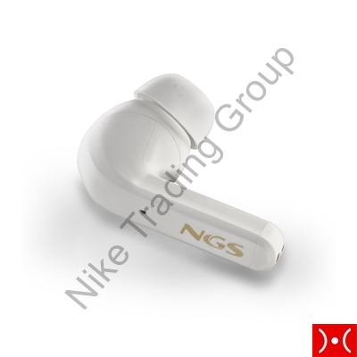 NGS Auricolare BT True Wireless White Canc. Rumore