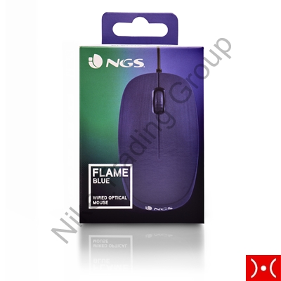 NGS Mouse ottico 1000 dpi USB 3 tasti Blue
