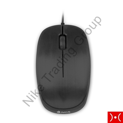 NGS Mouse ottico 1000 dpi USB 3 tasti Nero