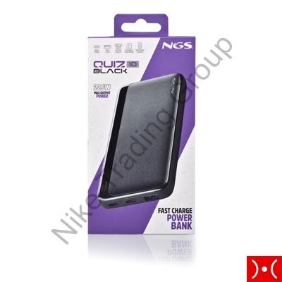 NGS Powerbank 10.000 mAh 25 W PD Black