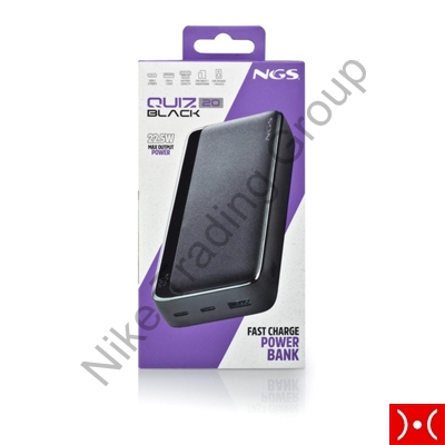 NGS Powerbank 20.000 mAh 25 W PD Black