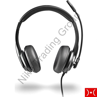 NGS Cuffia Stereo USB-C con microfono per PC Black